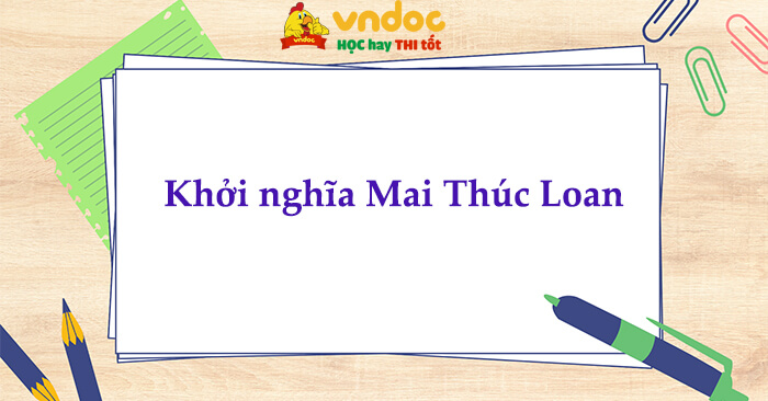 Khởi nghĩa Mai Thúc Loan