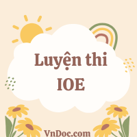 Bài tập luyện thi IOE lớp 6