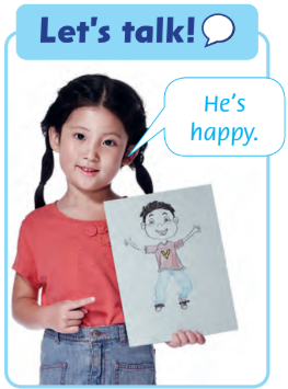 Giải Tiếng Anh lớp 2 Unit 2: He’s happy! - Lesson 2 SGK