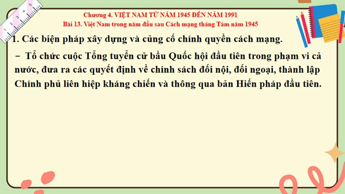 Việt Nam trong năm đầu sau Cách mạng tháng Tám