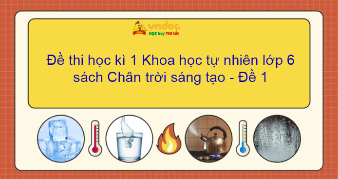 Đề thi học kì 1 Khoa học tự nhiên lớp 6 sách Chân trời sáng tạo - Đề 1