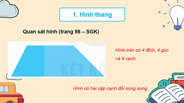 PowerPoint Toán 5 Hình thang, diện tích hình thang