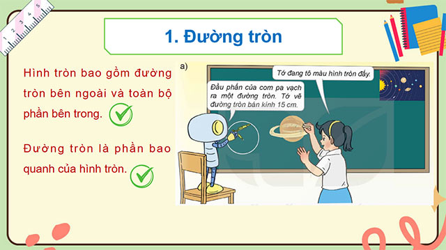 PowerPoint Toán 5 Đường tròn, chu vi và diện tích hình tròn