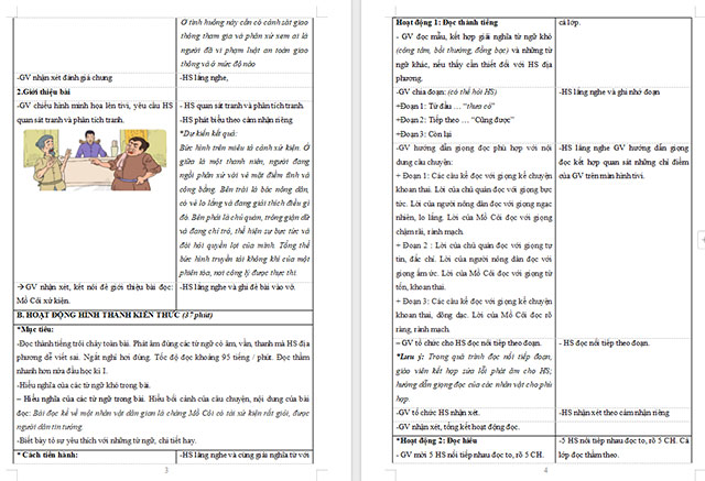 Giáo án Tiếng Việt 5 Mồ Côi xử kiện