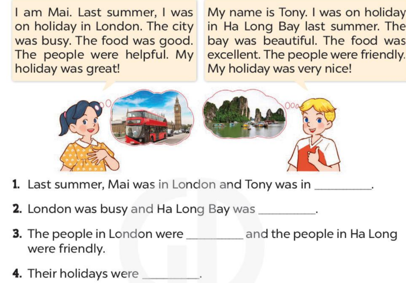 Tiếng Anh lớp 4 unit 10 lesson 3 trang 72 73 Global success