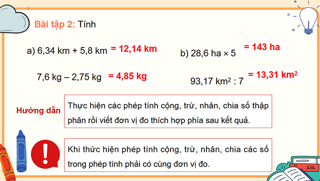 PowerPoint Toán 5 Ôn tập đo lường