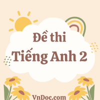 Đề thi Tiếng Anh lớp 2 học kì 1 Global success - Đề 2