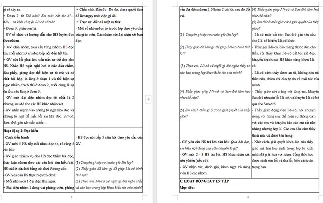 Giáo án Tiếng Việt 5 Chuyện nhỏ trong lớp học