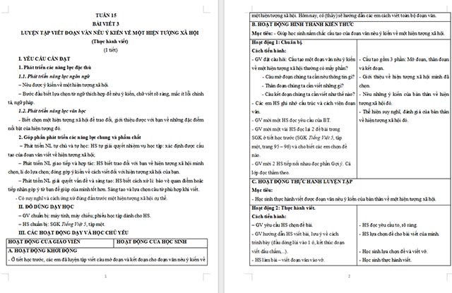 Giáo án Tiếng Việt 5 Luyện tập viết đoạn văn nêu ý kiến về một hiện tượng xã hội (Thực hành viết)êu ý kiến về một hiện tượng xã hội (Thực hành viết)
