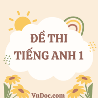 Bộ 2 đề thi Tiếng Anh lớp 1 học kì 1 Global Success