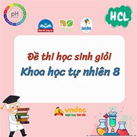 Đề thi học sinh giỏi Khoa học tự nhiên 8 phân Môn Hóa học