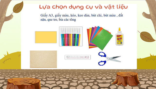 PowerPoint STEM Đèn Làm mô hình cây