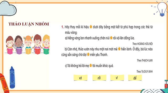 PowerPoint Tiếng Việt 5 Luyện từ và câu: Kết từ