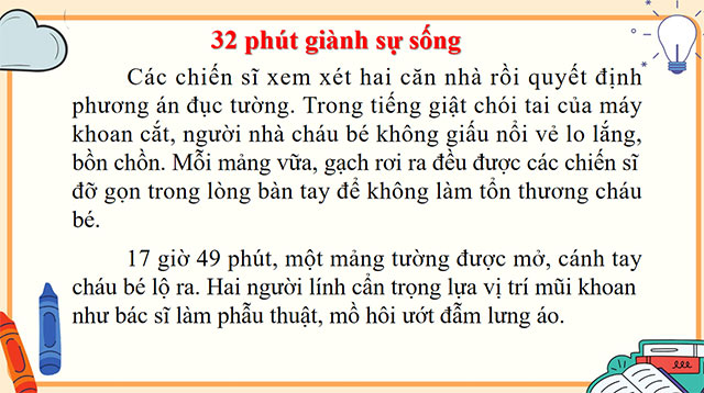 PowerPoint Tiếng Việt 5 32 phút giành sự sống