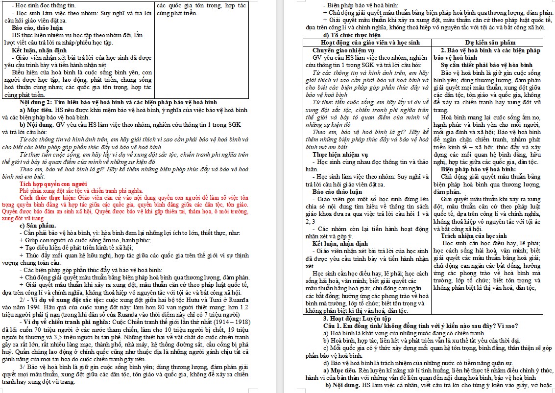 Giáo án GDCD 9 KNTT Bài 5