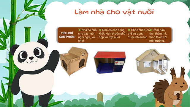 PowerPoint STEM Làm nhà cho vật nuôi