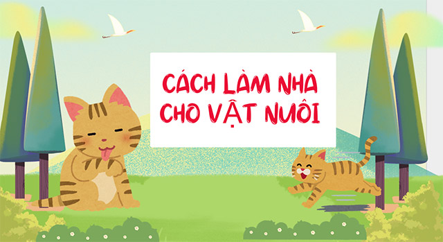 PowerPoint STEM Làm nhà cho vật nuôi
