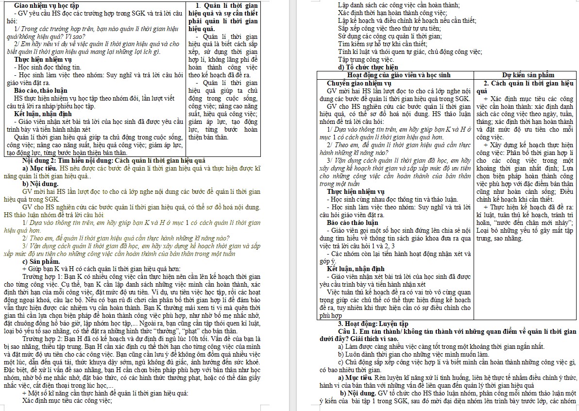 Giáo án GDCD 9 KNTT Bài 6