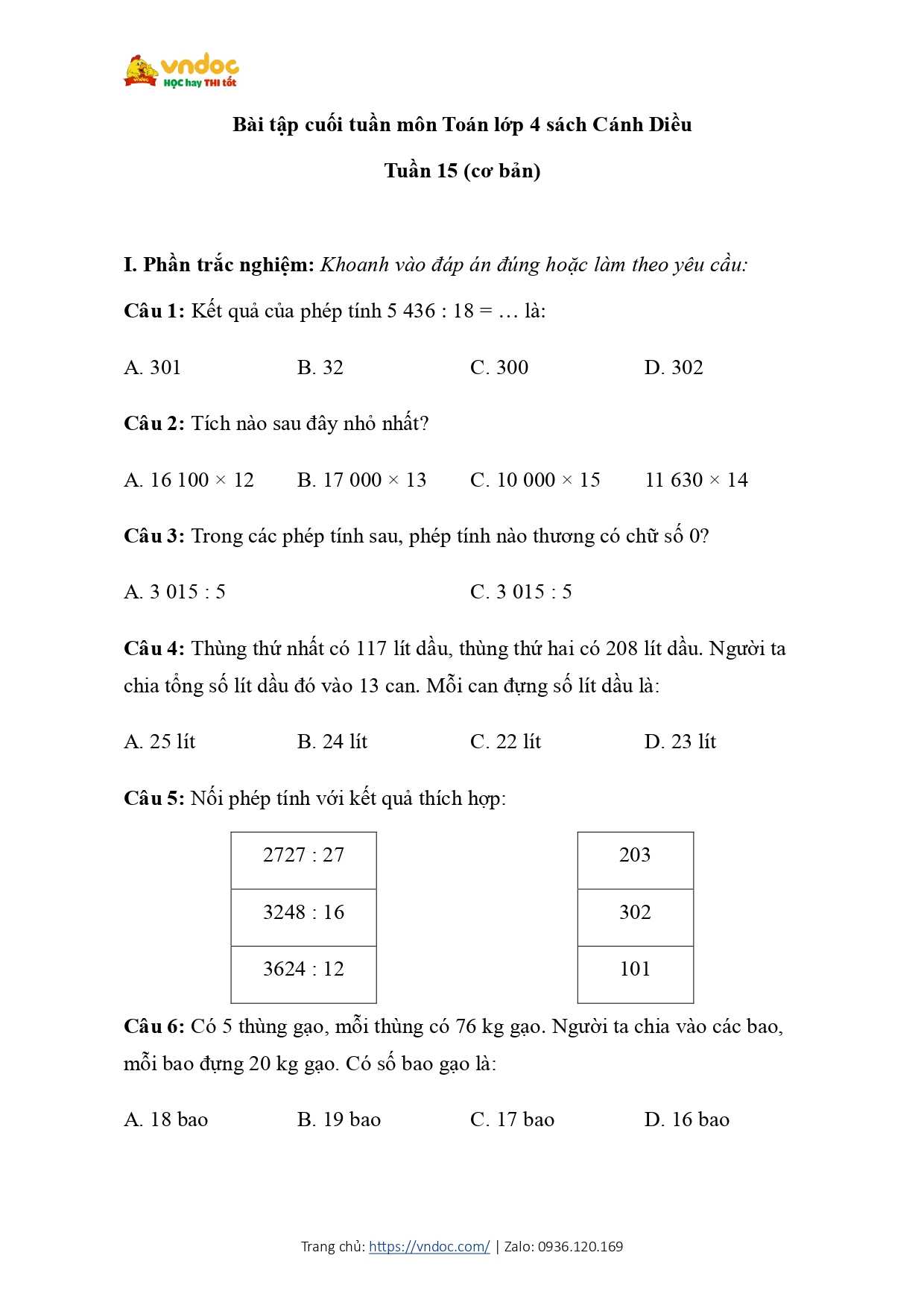 phieu bai tap cuoi tuan 15 co ban toan 4 sach CD page 0001*653858