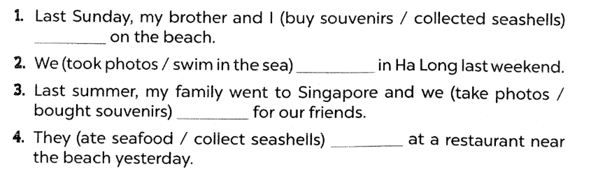 Sách bài tập tiếng Anh lớp 5 unit 11 Global success