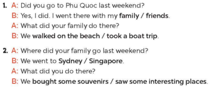 Tiếng Anh lớp 5 Unit 11 lesson 2 trang 8, 9 Global Success