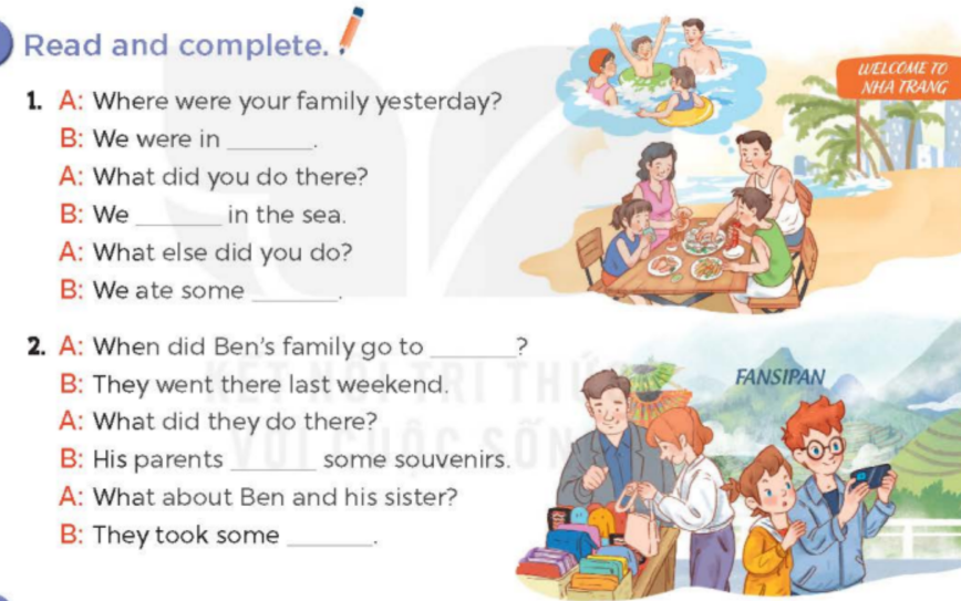 Tiếng Anh lớp 5 Unit 11 lesson 2 trang 8, 9 Global Success