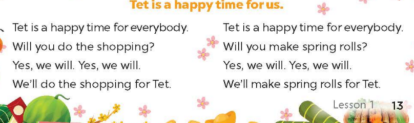 Tiếng Anh lớp 5 Unit 12 lesson 1 trang 12, 13 Global Success