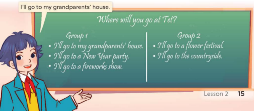 Tiếng Anh lớp 5 Unit 12 lesson 2 trang 14, 15 Global Success