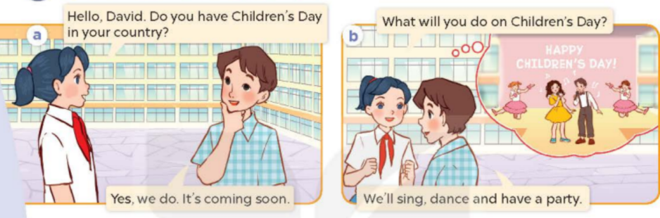 Tiếng Anh lớp 5 Unit 13 lesson 1 trang 18, 19 Global Success