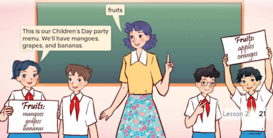 Tiếng Anh lớp 5 Unit 13 lesson 2 trang 20, 21 Global Success