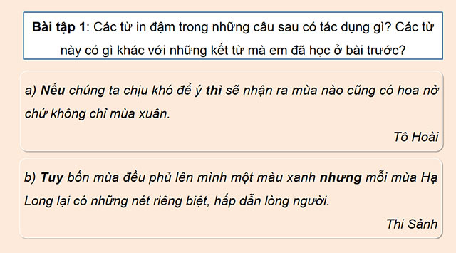 PowerPoint Tiếng Việt 5 Kết từ (Tiếp theo)