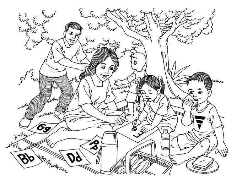 Tranh tô màu chủ đề Tết