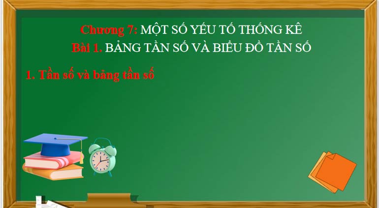 Toán 9 Bài 1: Bảng tần số và biểu đồ tần số