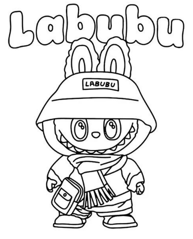 Bộ tranh tô màu Labubu đẹp