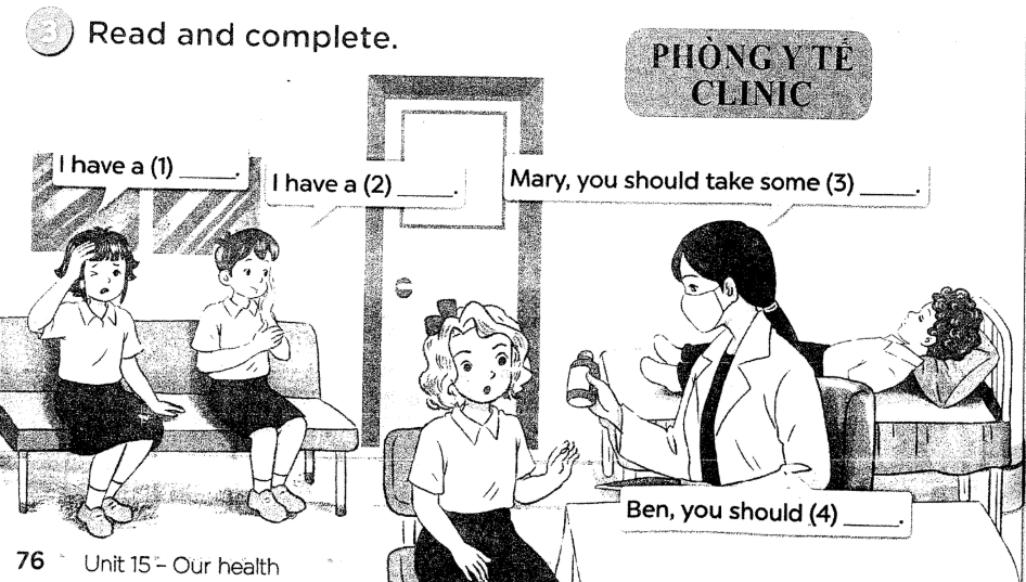 Sách bài tập tiếng Anh lớp 5 unit 15 Global success