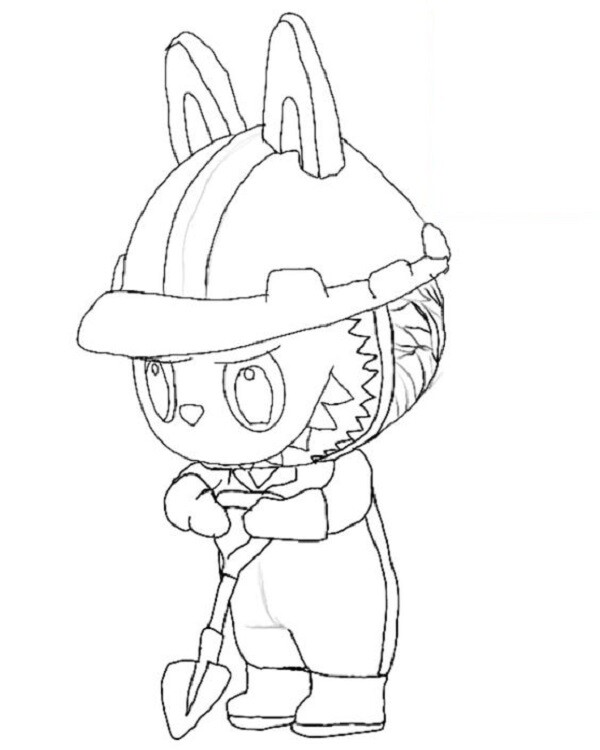 Bộ tranh tô màu Labubu