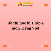 Đề ôn thi học kì 1 môn Tiếng Việt 4 Kết nối tri thức - Đề số 4