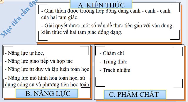 Trường hợp đồng dạng thứ nhất của tam giác