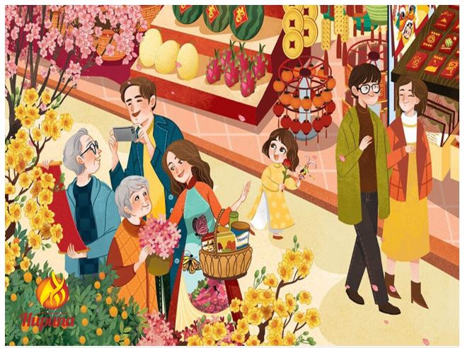 Tranh về chủ đề Ngày Tết