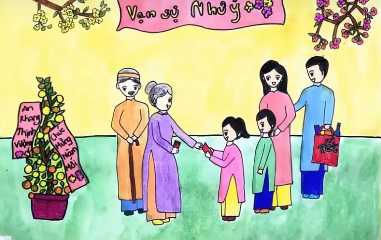 Tranh về chủ đề Ngày Tết