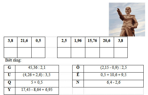 Toán lớp 5 Tuần 16