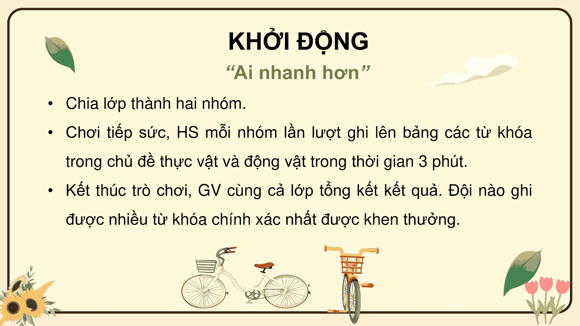 Ôn tập chủ đề Thực vật và động vật