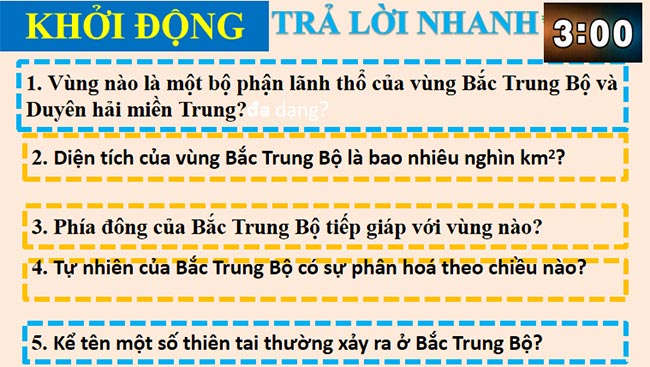 Giáo án PowerPoint Địa lí 9 bài 14: Bắc Trung Bộ
