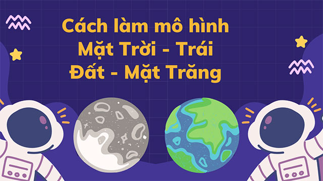 PowerPoint STEM Mô hình Mặt Trời - Trái Đất - Mặt Trăng