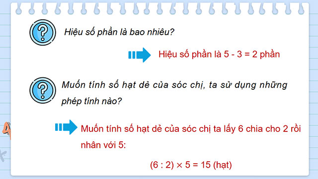 PowerPoint Toán 5 Tìm hai số khi biết hiệu và tỉ số của hai số đó