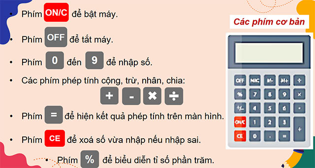 PowerPoint Toán 5 Máy tính cầm tay