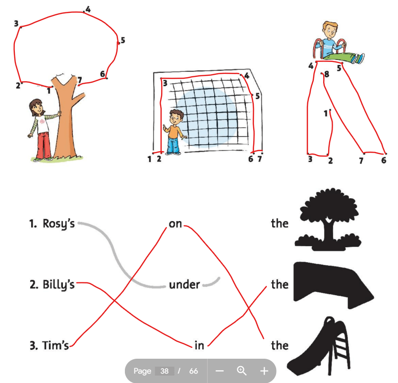 SBT tiếng Anh 2 unit 5 Where's the ball? lesson 2