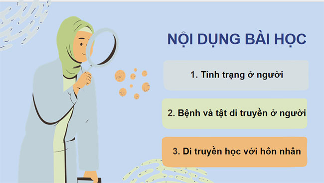 Giáo án Sinh học 9 Bài 44: Di truyền học với con người