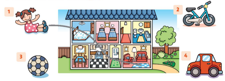 SBT tiếng Anh 2 unit 6 Where's Grandma? lesson 1