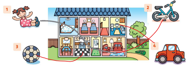 SBT tiếng Anh 2 unit 6 Where's Grandma? lesson 1